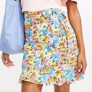 Floral wrap skirt.